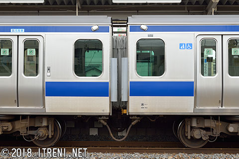 K553編成の安全確認カメラ
